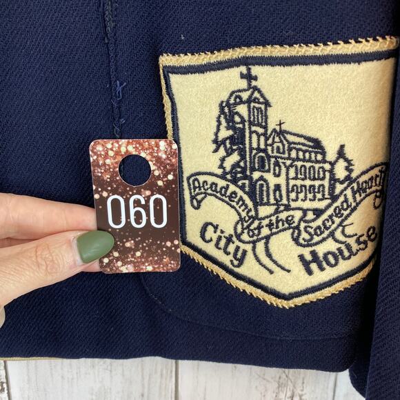 VTG 50's Piper Academy Of The Sacred Heart City House Academia Blazer Size Large - Picture 12 of 13